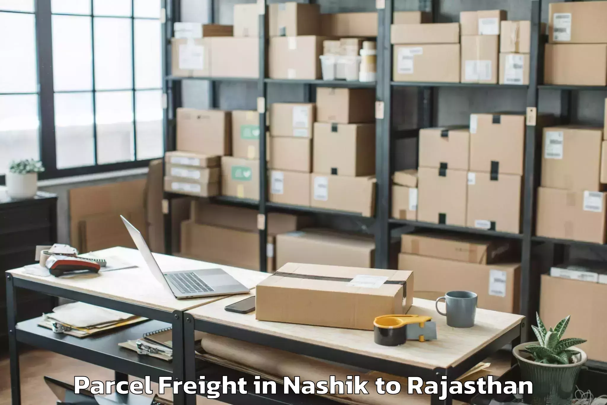 Top Nashik to Phulera Sambhar Parcel Freight Available